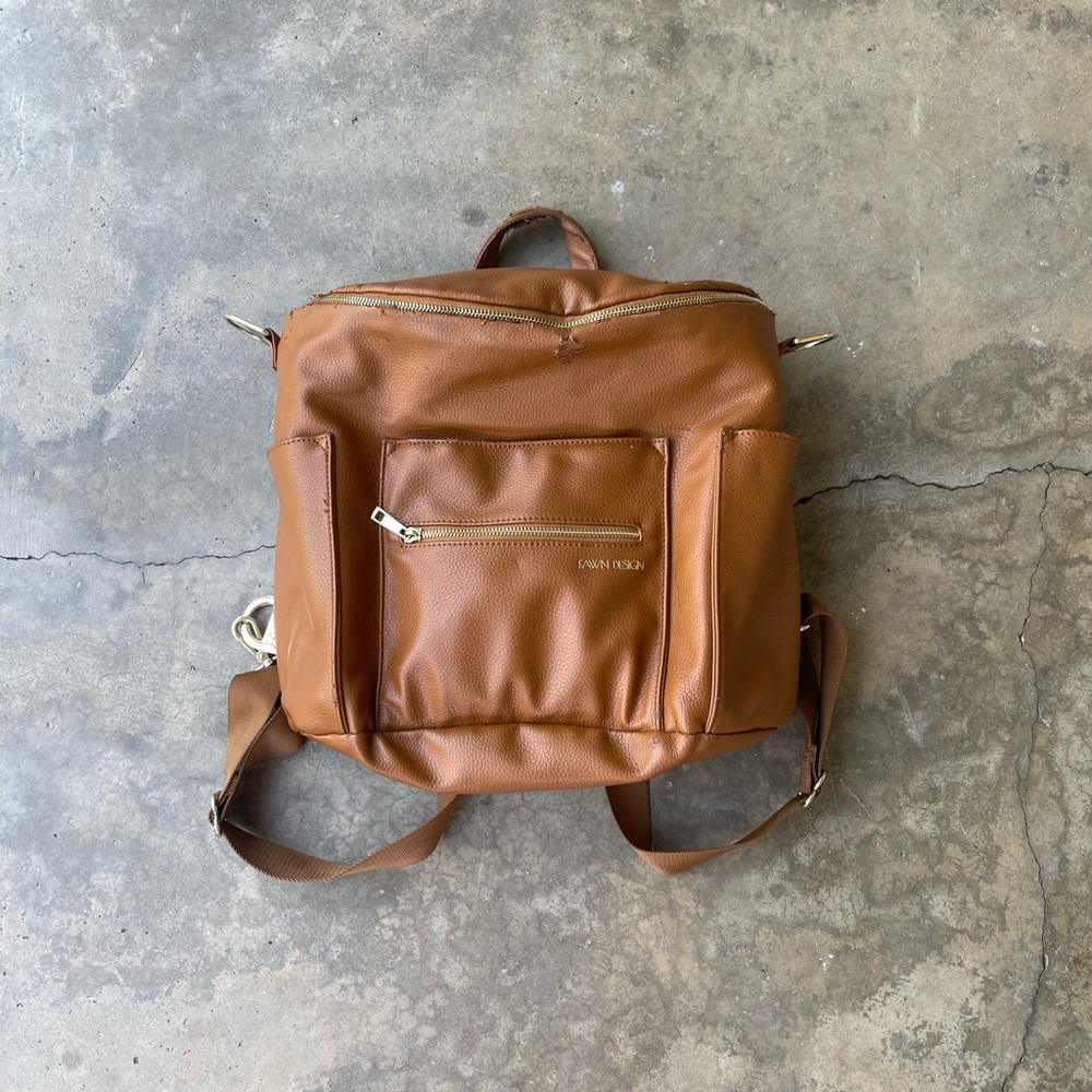 Fawn Design Brown Backpack for Men